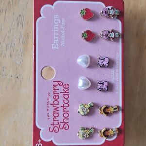 STRAWBERRY SHORTCAKE EARRINGS SET
